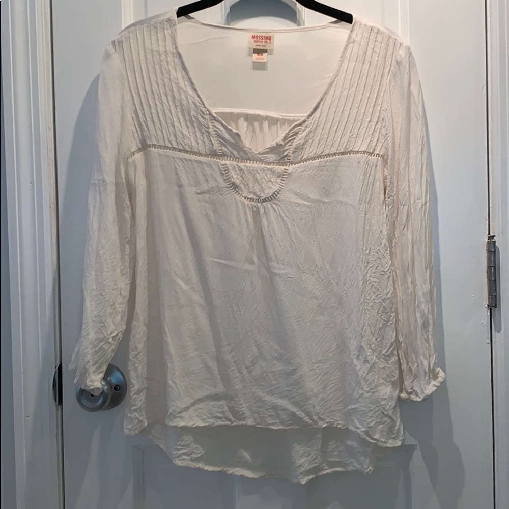Cream colored blouse